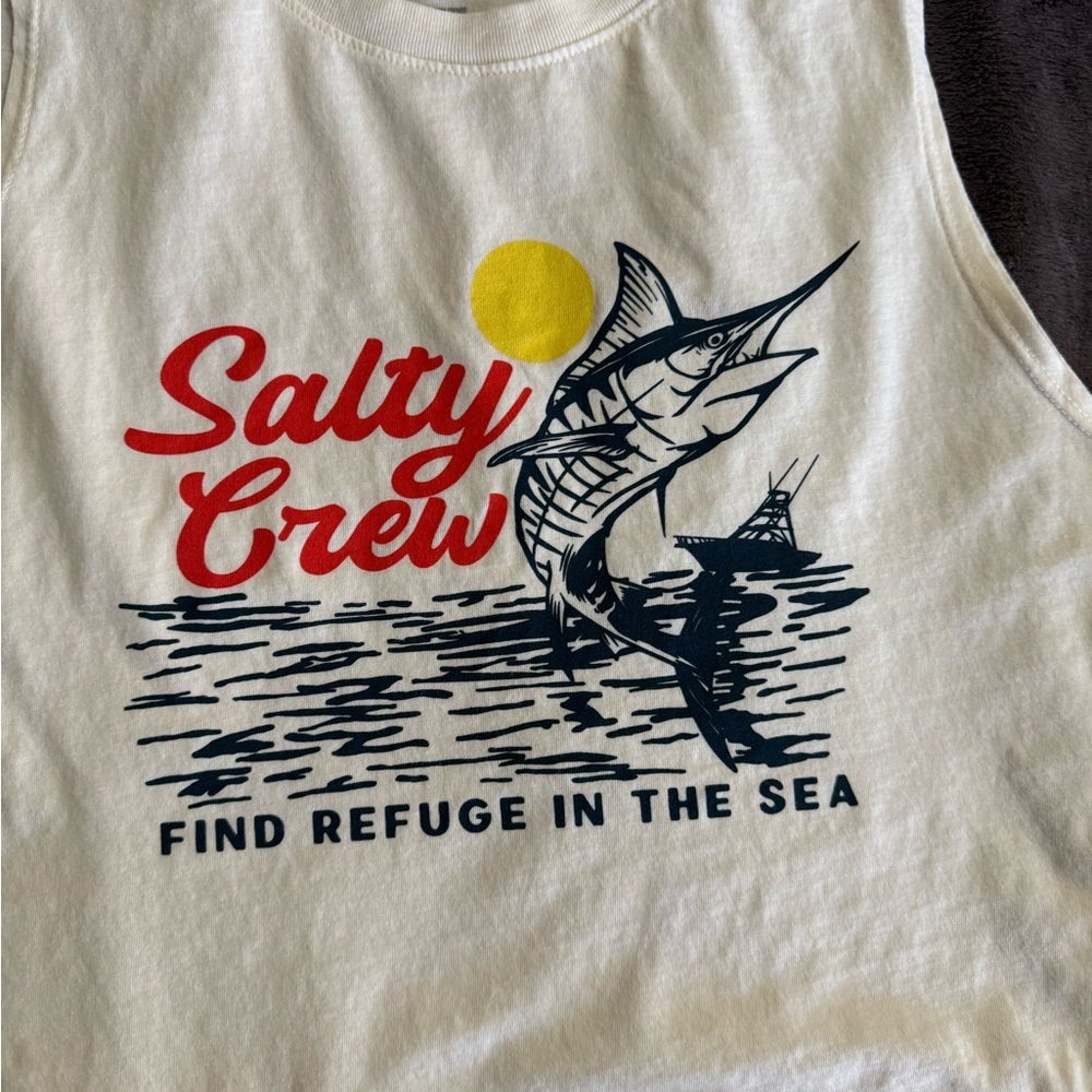Salty Crew Light Yellow Tank Top - Picture 3 of 5